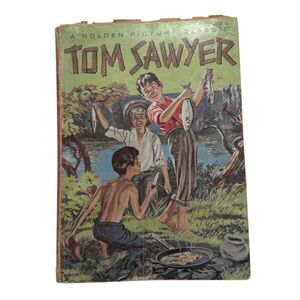 1956 GOLDEN PICTURE CLASSIC PAPERBACK BOOK ADVENTURES OF TOM SAWYER